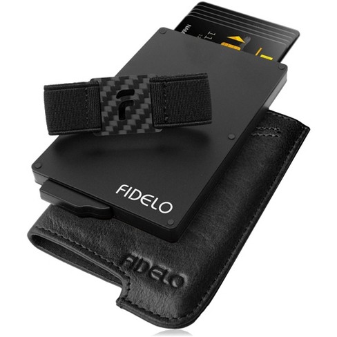 Fidelo Nylon Rfid Blocking Wallet Credit Card Holder - Black : Target