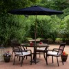 Northlight 9ft Outdoor Patio Market Umbrella with Hand Crank and Tilt, Navy Blue - 2 of 4