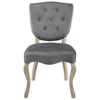 Modway Array Vintage French Performance Velvet Dining Side Chair Gray - 4 of 4