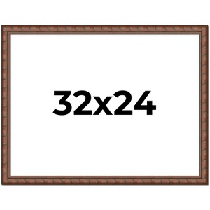 PosterPalooza | 32x24 Modern Bamboo Picture Frame, UV Acrylic, 5 Finishes - 1 of 4