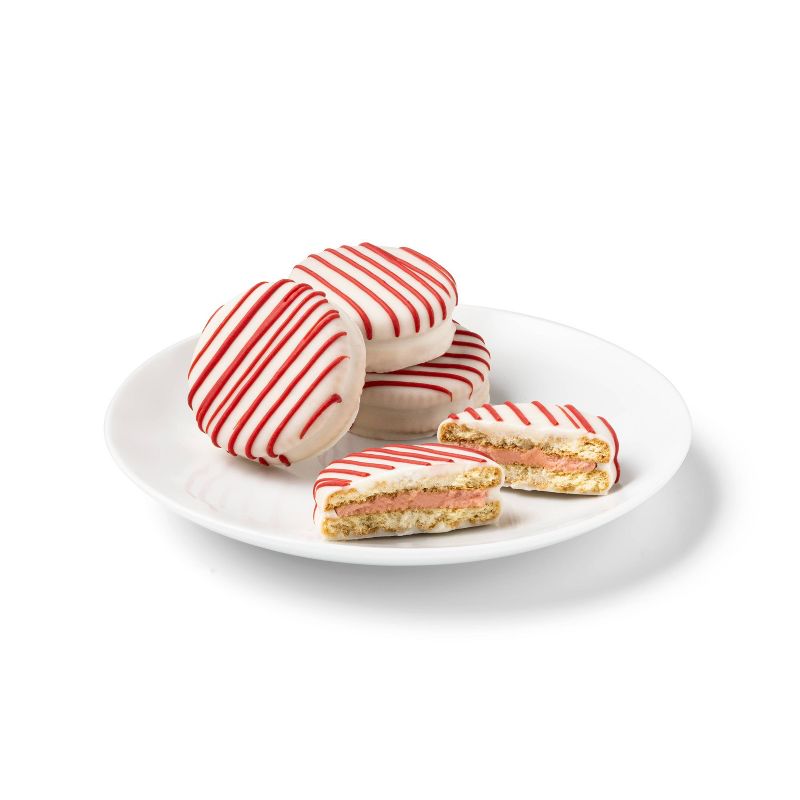 White Fudge Dipped Strawberry Sandwich Cookies - 6.35oz - Favorite Day&#8482;, 2 of 8