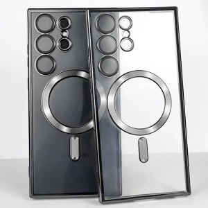 Entronix [Magnetic] Case Compatible with Galaxy S25 Ultra - [Clear Back] Luxury Glossy Cover - 1 of 4