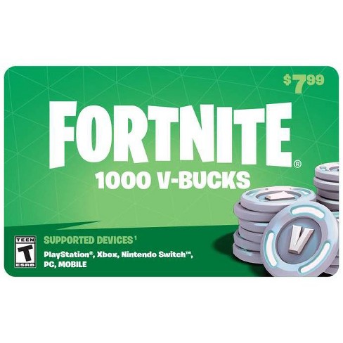 fortnite v bucks gift card email delivery