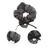 Unique Bargains Elegant Bow Hair Ties for Home Gray 2 Pcs - 4 of 4