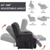 ChicFurnit Living Room Arm Chair Accent Chair Recliner Medium Firm Heavy Duty Infinite Position Support for Living Room, 37.8"*38.12"*40.94" - 4 of 4