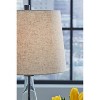 Signature Design by Ashley (Set of 2) Travisburg Table Lamps Clear/Black: Modern Two-Tone, UL Listed, Cotton/Polyester Shade - 3 of 4