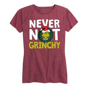 Women's - Dr. Seuss - The Grinch Never Not Grinchy Short Sleeve Graphic T-Shirt - 1 of 4