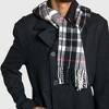 Alpine Swiss Mens Plaid Scarf Softer Than Cashmere Scarves Winter Shawl - 2 of 4