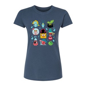 Women's - Spongebob Squarepants - Spongebob: The Search For Squarepants Grid Fitted Graphic T-Shirt - 1 of 4