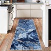 AcekoolModern Boho Abstract Area Rug, Machine Washable, Non-Slip, Low Pile, Soft Carpet for Office, Living Room, Bedroom - 2 of 4