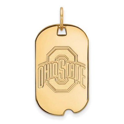 Black Bow Jewelry 10k Yellow Gold Ohio State Buckeyes NCAA Pendant