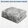 Area Rugs Floral Printed Indoor Mat Soft Non Slip Low Pile Washable Rug Modern Rug for Living Room - 3 of 4