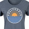 Women's - Instant Message - California Sun Waves Graphic T-shirt Dress - 2 of 4