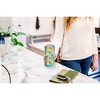Elanze Designs 20 oz Stainless Steel On the Go Insulated Travel Tumbler With Push Top Lid, Citrus Lemon Pattern Sky Blue - 4 of 4