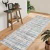 Washable Modern Abstract Rug Non Slip Low Pile Rug Soft Contemporary Throw Floor Cover Foldable Indoor Carpet for Living Room Bedroom - 4 of 4