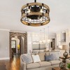 Bella Depot 18" Farmhouse Distressed Wood Ceiling Fan 3-Speed Reversible Blades with Remote Control and Light Kit(Bulbs not Included) - 3 of 4