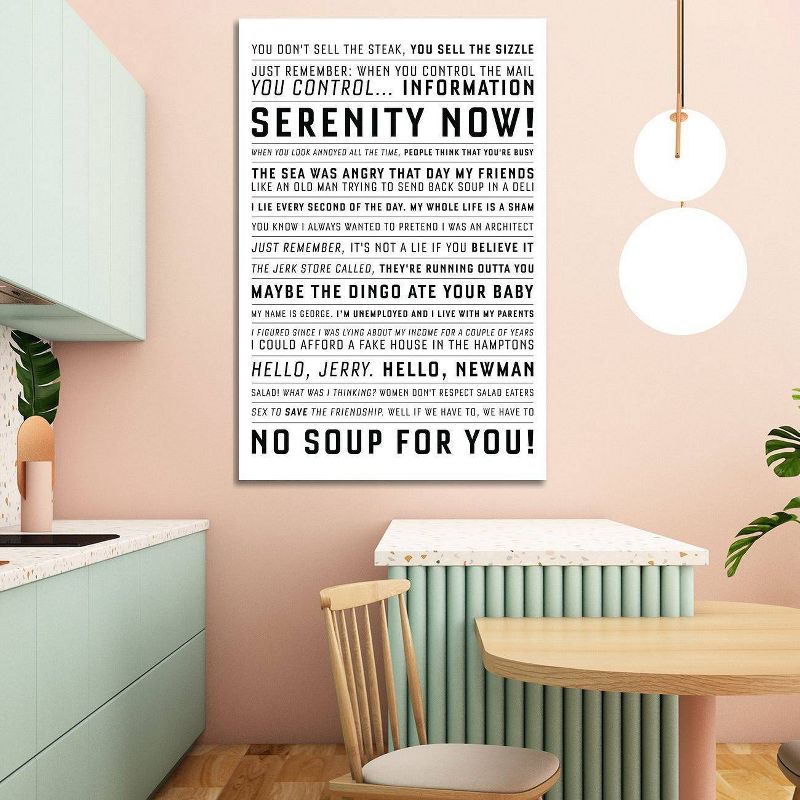 Quotes From The Classic Seinfeld by Simon Lavery Unframed Wall Canvas - iCanvas, 2 of 4