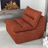 NicBex Polyester Fabric Bean Bag Chair with High-Density Foam,Lazy Sofa Chair with Handle Free Design,Modern Lounge Chair for Living Room,Orange - image 2 of 4