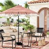 7.5'x7.5' Fringe Patio Market Umbrella Melon - Black Pole - Threshold™ - 2 of 4