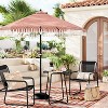 3pc Metal Patio Bistro Set, Outdoor Furniture Set - Black - Room