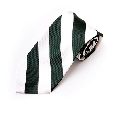 Men's College Striped Colored Silk Long Or X-Long Neck Tie