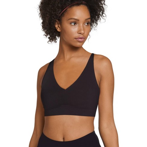 Invisi Lift Bra Fitness Wrap Black Bandeau Top with Support 38Aa