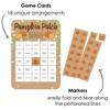 Big Dot of Happiness Pumpkin Patch - Bingo Cards and Markers - Fall, Halloween or Thanksgiving Party Bingo Game - Set of 18 - 2 of 4
