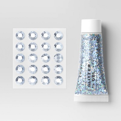 Halloween Glitter and Gems Makeup Kit Silver - Hyde and EEK! Boutique™