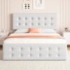 Whizmax Bed Frame with 4 Storage Drawers and Headboard, Faux Leather Upholstered Platform Bed Frame with Wooden Slats Support,  No Box Spring Needed - 3 of 4