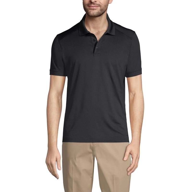 Lands' End Men's Short Sleeve Rapid Dry Active Polo Shirt, 1 of 3