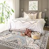 Persian Distressed Floral Washable Rug with TPR Backing, Plush 350GSM Chenille,Throw Rugs, Non-Slip Indoor Carpet for Entryway, Bedroom, Kitchen - 3 of 4