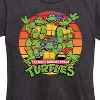 Women's - Teenage Mutant Ninja Turtles - Retro Sunset Circle Short Sleeve Graphic T-Shirt - 2 of 4