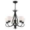 Livex Lighting Brookside 5 - Light Chandelier in  Black - 3 of 4