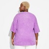 Women's Thank Black Women Oversized Short Sleeve Graphic T-Shirt - Purple - 2 of 3