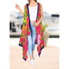 HAPPY BAY Women's Open Front Summer Tropical Beach Loose Casual Duster Tops Beachwear Cardigan Cover Up Duster for Women - 4 of 4