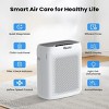SEVOBAL Air Purifiers for Home Large Rooms with H13 HEPA Filter PM2.5 Sensor Sleep Mode Timer Aromatherapy for Bedroom, White, 12.99"*7.64"*17.24" - 4 of 4