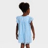 Toddler Girls' Velour Dress - Cat & Jack™ Light Blue - 2 of 3