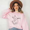 Simply Sage Market Hand Drawn Bunny Sweatshirt - 2 of 3