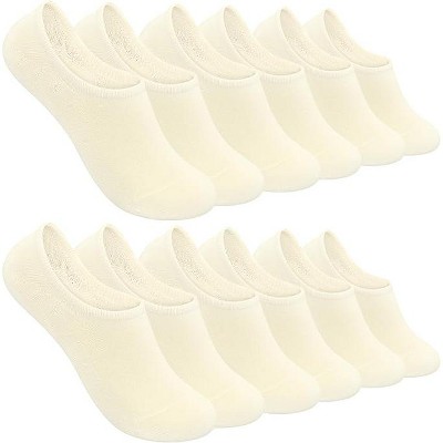 SERISIMPLE Women No Show Thin Womens Viscose Bamboo Socks Low Cut Invisible Non Slip with Grips Socks 6 Pairs