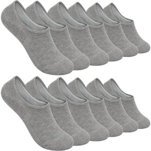 SERISIMPLE Women No Show Thin Womens Viscose Bamboo Socks Low Cut Invisible Non Slip with Grips Socks 6 Pairs - 1 of 4