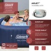 Coleman Atlantis AirJet Large Square 4 to 6 Person Inflatable Hot Tub Portable Outdoor Spa with 140 AirJets and EnergySense Cover, Blue - 2 of 4