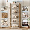 6 Tier Bookshelf with Metal Frame, Industrial Tall Bookcase, Freestanding Open Back Display Rack, Storage shelf, for Bedroom, Living Room - 4 of 4