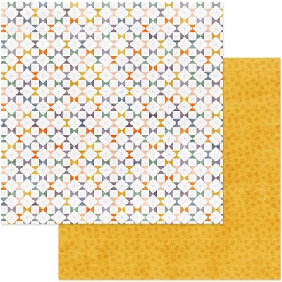 American Crafts Farmstead Harvest Patterned Double-Sided Cardstock 12"X12"