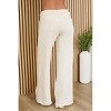 Women's Raw Edge Drawcord Wide Leg Pants - Milio Milano - 2 of 4