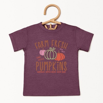 The Juniper Shop Colorful Farm Fresh Pumpkins Toddler Short Sleeve Tee