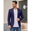 COOFANDY Men's Casual Blazer Jacket One Button Suit Jackets Lightweight Knit Sport Coat - 2 of 4