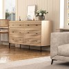 Hommoo 6 Drawer Double Dresser for Bedroom Natural - 4 of 4