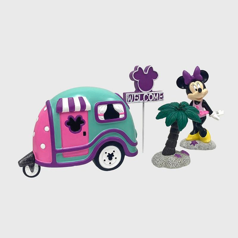 Disney 4pc Polyester/Stone Minnie Mouse Miniature Garden Set, 4 of 7