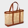 Caning Natural Tote Handbag - Universal Thread™ - 3 of 4