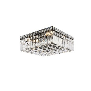 Elegant Lighting Maxime 14 inch black flush mount - 1 of 4
